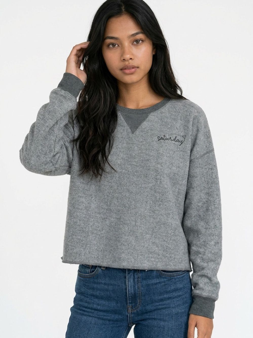 FREEZE | Saturday Lightweight Gray Pullover Sweatshirt Women’s Size Medium